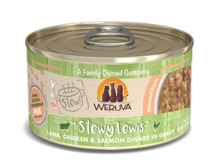 Weruva Cat Stew!  Stewy Lewis Lamb, Chicken & Salmon Dinner in Gravy Online Sale