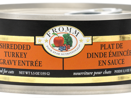 Fromm Four-Star Shredded Turkey in Gravy Entrée Cat Food Online Hot Sale