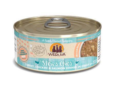 Weruva Cat Stew!  Stew s Clues Turkey, Chicken & Salmon Dinner in Gravy For Sale