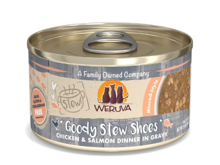 Weruva Cat Stew! Goody Stew Shoes Chicken & Salmon Dinner in Gravy Canned Cat Food (2.8 Oz - 12pk) Online