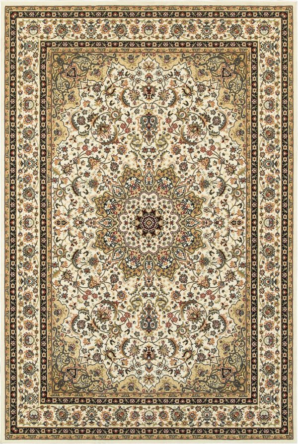 Oriental Weavers Kashan 119W1 Ivory  Beige Area Rug Fashion