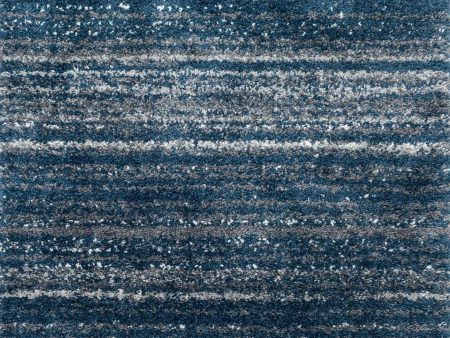 Loloi Quincy QC-05 Navy Pewter Area Rug For Sale