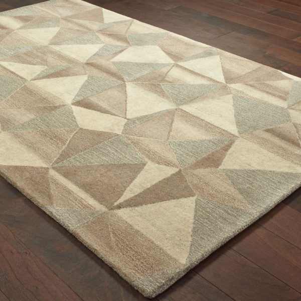 Oriental Weavers Infused 67004 Beige  Grey Area Rug Hot on Sale