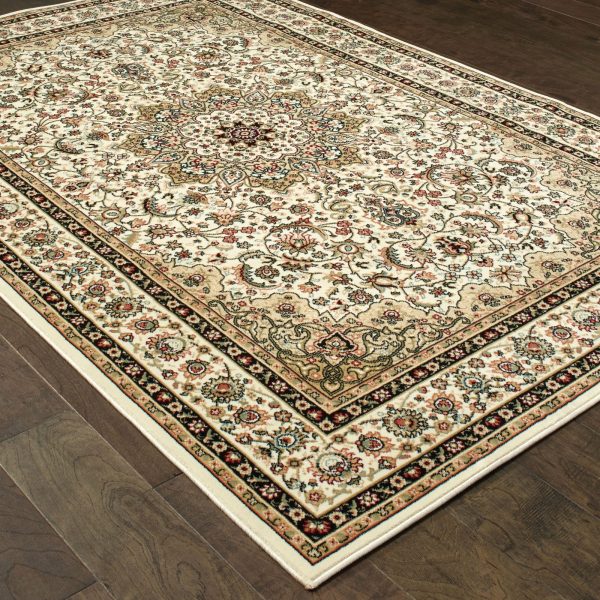 Oriental Weavers Kashan 119W1 Ivory  Beige Area Rug Fashion