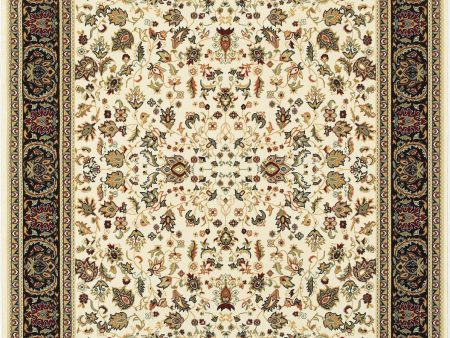 Oriental Weavers Kashan 108X1 Ivory  Black Area Rug Online now