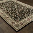 Oriental Weavers Kashan 108B1 Black  Ivory Area Rug Online