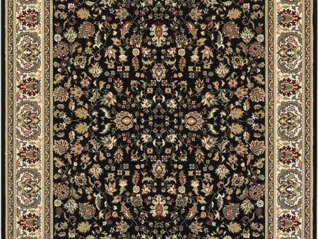 Oriental Weavers Kashan 108B1 Black  Ivory Area Rug Online