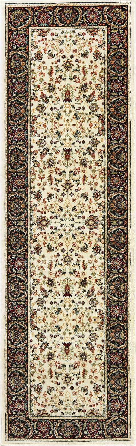 Oriental Weavers Kashan 108X1 Ivory  Black Area Rug Online now