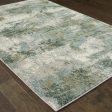 Oriental Weavers Evolution 8039E Blue  Green Area Rug Online now