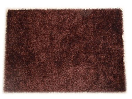 JazzyFloors Bella Solid Chocolate Brown Area Rug Online Hot Sale