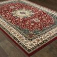 Oriental Weavers Kashan 119N1 Red  Ivory Area Rug Online Hot Sale