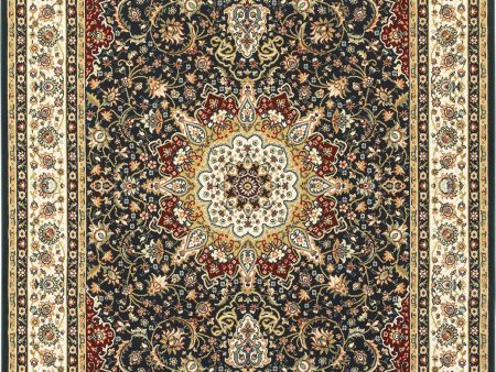 Oriental Weavers Kashan 119U1 Navy  Ivory Area Rug For Cheap