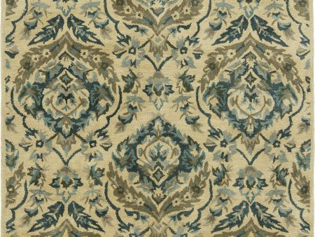 K2 Seville SV-748 Sand Bluebell Area Rug Hot on Sale