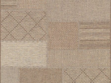 Couristan Tides Rockville Cream Cocoa Area Rug For Sale