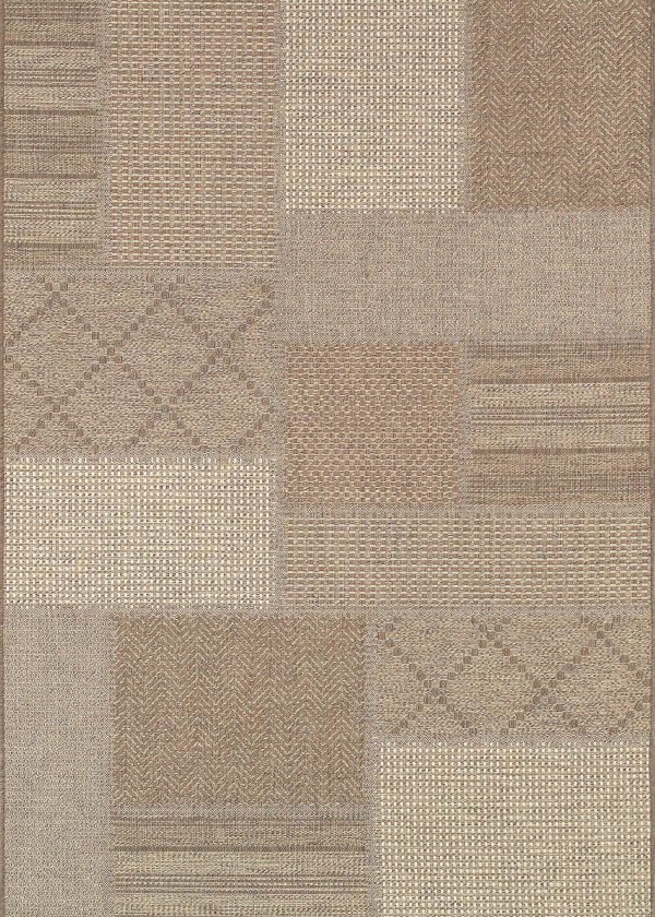 Couristan Tides Rockville Cream Cocoa Area Rug For Sale