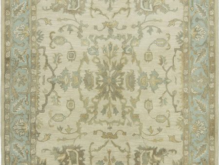 K2 Seville SV-755 Ivory Light Blue Area Rug Cheap