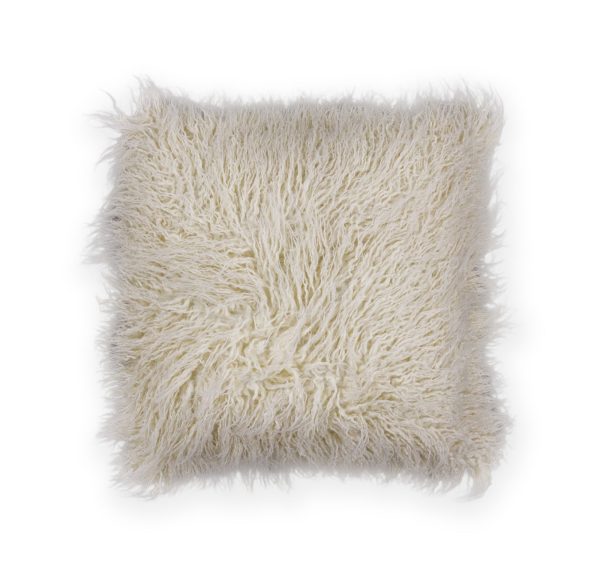 KAS Pillow L256 Ivory Shaggy Online now