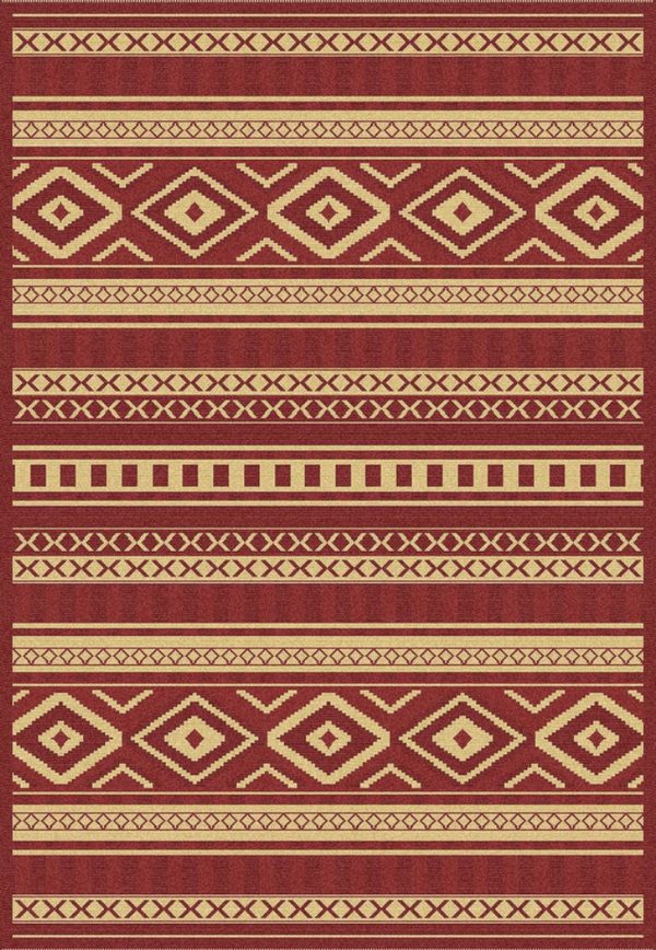 Dynamic Rugs Piazza 4463 Red Area Rug For Sale