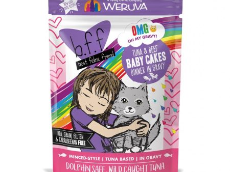 Weruva BFF Tuna & Beef Baby Cakes Recipe Pouches Wet Cat Food on Sale