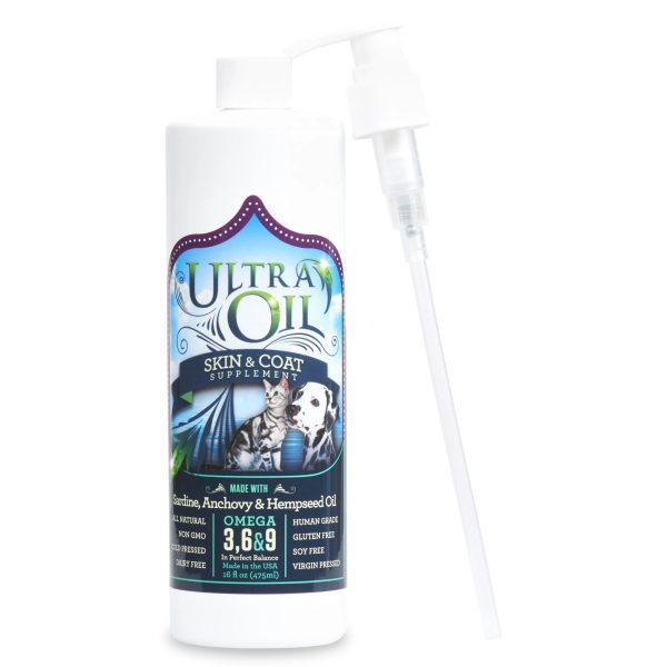 Ultra Oil Skin and Coat Supplement For Dogs and Cats Supply