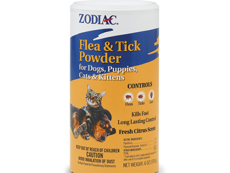 ZODIAC® FLEA & TICK POWDER FOR DOGS, PUPPIES, CATS & KITTENS Supply