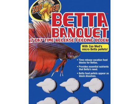 ZOO MED BETTA BANQUET 7 DAY TIME RELEASE FEEDING BLOCK For Sale