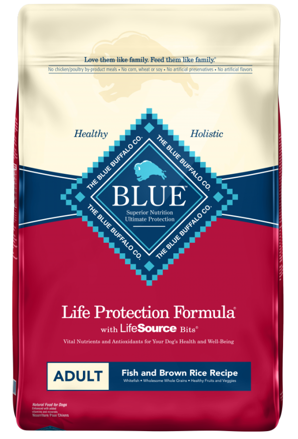 Blue Buffalo Life Protection Natural Fish & Brown Rice Recipe Adult Dry Dog Food on Sale