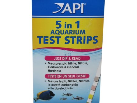 API 5 IN 1 AQUARIUM TEST STRIPS Online now