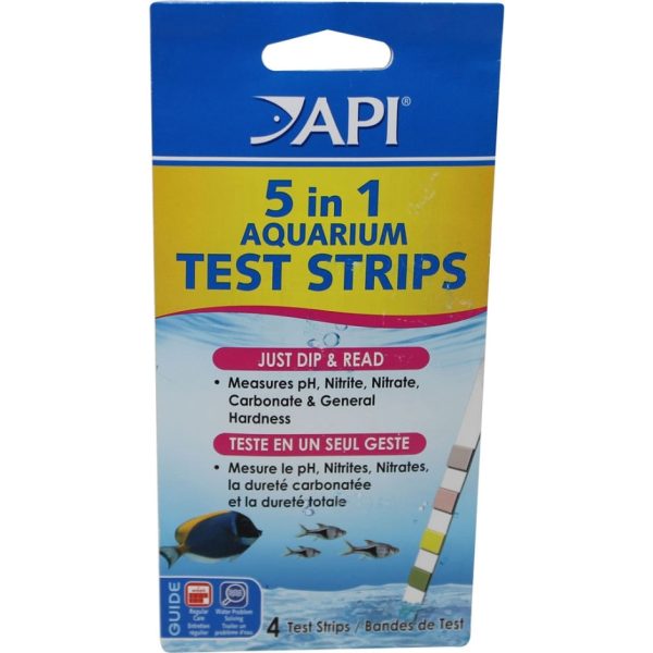 API 5 IN 1 AQUARIUM TEST STRIPS Online now