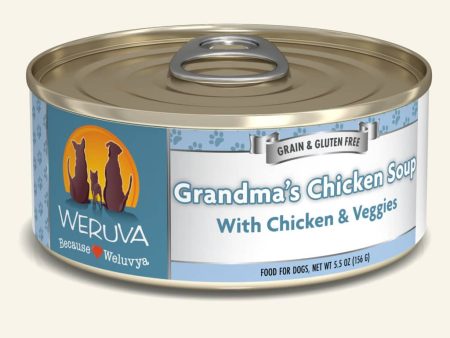 Weruva Grain Free Grandma s Chicken Soup With Chicken & Veggies Canned Dog Food For Cheap