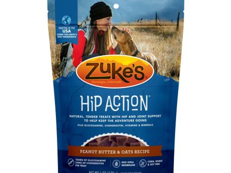 Zukes Hip Action Peanut Butter and Oats Dog Treats with Glucosamine and  Chondroitin Cheap